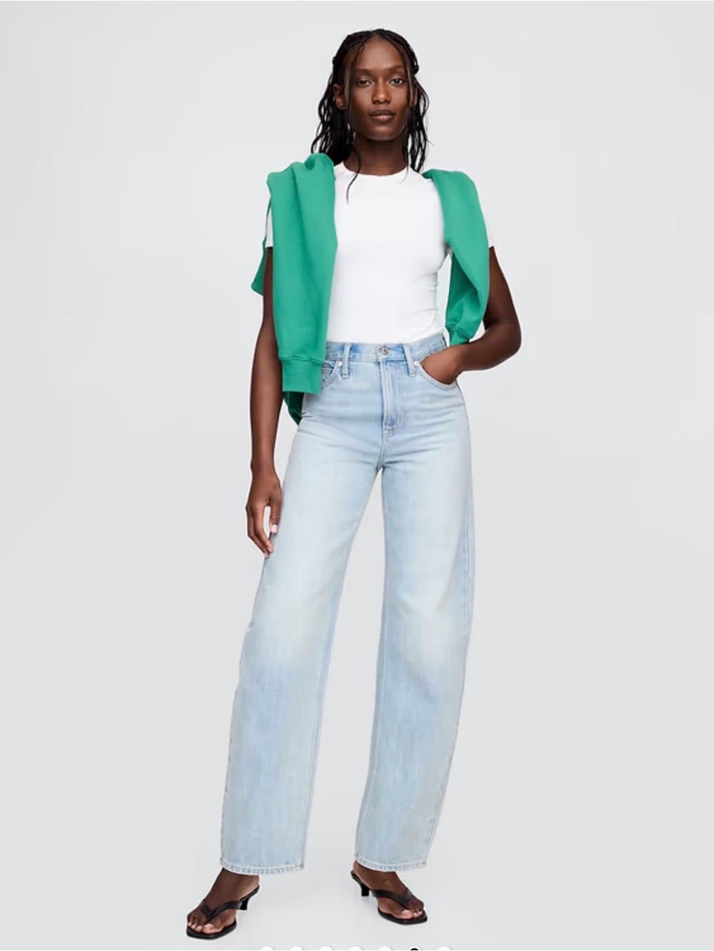 GAP White Short-Sleeve One-Piece Bodysuit